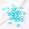 Cuentas Cuadradas Facetadas Transparentes de Colores Acrílicas de 7.5/8.5mm, Cuentas Poligonales en Forma de Rombo para Accesorios de Joyería DIY