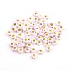 Cuentas acrílicas de estrella de cinco puntas con agujero de gota limpio, 4 x 7 mm, cuentas de alfabeto oblatas, accesorios de joyería con cuentas para niños
