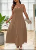 Amazon TikTok Pinduoduo Comércio Exterior Transfronteiriço Europeu e Americano Plus Size Feminino Novo Sem Costas Verde Moda Vestido