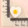 Funda de Teléfono con Pegamento Cremoso y Juguetes de Comida Realistas, Accesorios de Resina de Huevo Frito y Huevo Pochado, Accesorios para el Cabello DIY, Imanes para Nevera al por Mayor