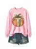 Libro de Calabaza Borde Dorado Comercio Electrónico Transfronterizo Amazon Mayorista Para Mujer Holgado Versátil Tallas Grandes Moda Casual Sudadera con Capucha