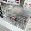 Caja Dispensadora de Cuentas Caja de Almacenamiento de Cuentas Compartimento para Cuentas Sueltas Cuentas de Arroz Caja Acrílica Cajón para Accesorios DIY Transparente