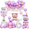 Ins Juego de Globos para Decoración de Cumpleaños Niños Niñas Fiesta de Cumpleaños de Bebé Accesorios para Disfrazar Escena