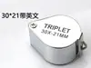 Lupa de Acero Inoxidable Plegable de Alta Potencia Portátil de Mano 10X20X Lente de Vidrio para Identificación de Joyería