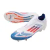 Zapatos de Fútbol de Punto Volador Sin Costuras Nuevos Transfronterizos F50 para Hombre y Mujer Tacos Largos Zapatos de Entrenamiento para Competición Estudiantil Listos para Entrega Directa