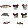 25 Tecido Cartoon Estilo Coreano Enchimento de Algodão Laço Mickey Grampos de Cabelo DIY, Acessórios de Cabelo, Elásticos de Cabelo, Acessórios, Bolsas, Materiais para Roupas Infantis