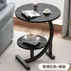 Mesa de Centro Redonda, Mesa Pequeña para Apartamentos Pequeños, Mesa de Té para Balcón, Mesa Redonda Simple para Uso Doméstico, Mesa Lateral Móvil para Sofá con Almacenamiento