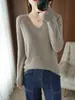 Suéteres de Punto Nuevos para Otoño e Invierno 2025 para Mujer Transfronterizos Sueltos Talla Grande Tops Jersey Suéteres de Punto Suéteres para Fondo