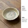 Conjunto de chá de cerâmica série glicínia pintado à mão com glacê de caramelo: gaiwan, bule, xícara de chá de mão, xícara do mestre, suporte para xícara de chá e xícara de justiça