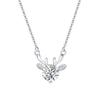 Collar de plata de ley S925 de un ciervo contigo para mujer, diseño de lujo ligero de alta gama, sentido de diseño, nicho popular, regalo del Día de San Valentín chino para novia