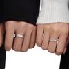 Pie Plata 9999 Abierto Hielo Hielo Anillo de Plata Mujeres y Hombres Anillo de Lujo Ligero Sentido de Alta Gama Anillo de Pareja Regalo Qixi