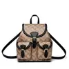 Mochila de Viaje para Estudiantes con Cadena, Aspecto de Alta Gama, Bolso de Lujo Ligero para Mujer, Patrón Vintage, Mochila Transfronteriza de Lujo Pequeña
