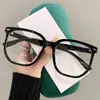 2026 Nuevas Gafas Transparentes de Marco Grande Retro Degradado Estilo Celebridad de Internet Lentes de Marco Grande Moda Sensación de Alta Gama para Hombres y Mujeres