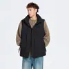 Chaleco de Algodón con Cuello Alto en Capas Chaqueta de Otoño e Invierno para Hombre 2025 Nueva Ropa Exterior Chaleco Espesado para Niño