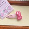Nuevo Lindo Moño de Lunares Clip Bb para Niña Dulce Corazón Combinable Flequillo Clip Lateral Dibujos Animados Sombrerería Mujer