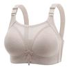 Sujetador push-up de jacquard sexy, sin aros y de talla grande, con realce lateral, antiexposición, para mujer