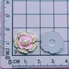 Serie Rosa Galvanizada Flor de Lazo Pequeña Estilo Chanel Flor de Cerezo Rosa Hebilla de Zapato Accesorios para Pasador