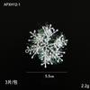 Copos de nieve de polvo pegajoso cepillado de Navidad colgante de decoración de árbol de Navidad para ventana pegatinas de cristal de nieve suministros de diseño de ambiente