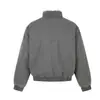 Abrigo de invierno Magic Bear con cuello de piel sintética, forro polar y un estilo americano vintage lavado, con un diseño de oso de montaña y un interior cálido con forro polar.