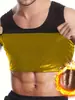 Amazon Cross-border Novos Homens Esportes Fitness Body Shaper Sweat-wicking Túnica Suor Body Shaper Body Shaper Sauna Vest