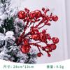Arreglo de Frutas y Flores Navideñas con Polvo Dorado de Espuma Simulada, Esquejes, Brochetas de Fruta, Guirnalda para Árbol de Navidad, Accesorios Decorativos, Diseño de Escena