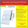 Papel térmico à prova de três elementos 100x150 papel de etiqueta térmica 100*100 papel de impressão papel de código de barras adesivo de etiqueta autoadesivo