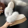 Botas de Nieve Cálidas con Suela Gruesa para Mujer 2026 Nuevo Estilo Invierno Aterciopelado Grueso Antideslizante Noreste Piel Zapatos de Algodón