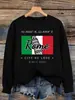 Moletom com Estampa Rome City Love Feminino Gola Redonda Roupa Versátil Suéter de Outono Casual Caimento Solto