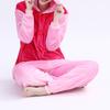 Fornecimento transfronteiriço de novos pijamas cartoon onesie para casais flanela roupa de casa coral fleece onesie