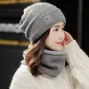 Gorro de Punto, Gorro de Lana, Cálido para Ciclismo con Forro Polar, Gorro Grueso de Felpa, Gorro Cortavientos, Gorro de Exterior para Mujer Otoño e Invierno