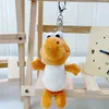 Lindo Bufanda Azul Marino Pato Peluche Colgante Llavero Decoración para Bolso de Pareja Muñeca Juguete Pequeño Juguete de Peluche
