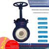 Válvula de cerâmica direto da fábrica PZ73TC válvula gaveta manual de cerâmica tipo wafer válvula gaveta para tubulação resistente ao desgaste