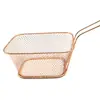 Cesta de fritura multiuso em aço inoxidável em estoque de fábrica, cesta para batatas fritas galvanizada, cesta de fritura, cesta para salgadinhos mais vendida