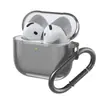 Funda Protectora para Auriculares AirPods4 para Auriculares Apple de Cuarta Generación Resistente a Caídas Transparente Suave Paquete Completo 4 Nuevos 2024