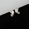 Brincos Irregulares de Zircônia Escovada com Design de Nicho Europeu e Americano Estilo Frio Luxo Leve Brincos de Alta Qualidade Brincos Femininos