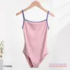 Maillot de Ballet Color Bloqueado de Cintura Alta Modelo 303028 de Wuyuan Wangjun para Adultos y Niños Ropa de Práctica