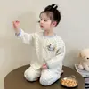 Pijama de Gasa de Algodón para Niñas Estilo Delgado de Primavera y Verano Ropa de Casa para Niñas Ropa Infantil para Aire Acondicionado Nuevos Modelos de Primavera y Otoño 2026
