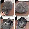 Gorra de Béisbol Vintage Desgastada de Mezclilla para Mujer, Moda Coreana, Versátil, para Adelgazar el Rostro