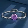 2025 Zhuangshengsheng Joias Europeias e Americanas Retrô Rosa Artificial Lapidação Rosa Pedra Colorida Pulseira Retrô Adornos de Mão Pedra da Heroína 14mm