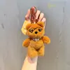 Original Lindo Calabaza Gafas Oso Peluche Llavero Colgante Muñeca Divertida Bolso de Muñeca Colgante Regalo Pequeño Venta al por Mayor