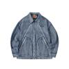 Marca de Moda Americana para Hombre Beijie 2025 Primavera Nueva Chaqueta de Mezclilla Lavada de Industria Pesada Chaqueta de Trabajo Bordada para Hombre