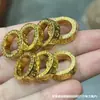 Cuentas de barril finamente elaboradas en cobre puro con incrustaciones, cuentas espaciadoras, motivos de león y danza del león, pulseras, collares y colgantes hechos a mano para DIY
