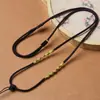 Cordón para Colgante de Jade y Oro Tejido a Mano, Cuerda para Colgar Hebilla de Seguridad de Colgante de Jade, Cordón para Colgar del Cuello para Hombres y Mujeres, Cordón Negro para Collar