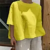 2021 venta rápida tongya maxun caliente estilo de comercio exterior europeo y americano color liso holgado urbano casual top de cuello redondo