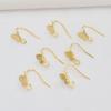 Brincos em formato de borboleta com gancho de orelha banhados a ouro 18K que preservam a cor com joias penduradas para orelha acessórios diy material para brincos feitos à mão atacado