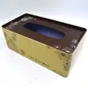Fábrica de Dongguan Personalizado Grande Lata de Hojalata Extraíble Caja de Pañuelos Rectangular Caja de Regalo de Caramelo