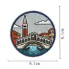 Parches Bordados de Destinos de Viaje del Mundo, Parches Termoadhesivos sin Coser, 9 Tipos de Insignias Conmemorativas de Check-In para Ropa
