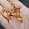 Cuentas de tubo recto de ágata roja, cuentas sueltas de jade, calcedonia helada, accesorios de joyería con forma de pentagrama y corazón, cuentas de jade