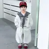 Conjunto de Sudadera para Niños de Primavera y Otoño, Conjunto Deportivo Elegante de Dos Piezas Estilo Coreano para Niños, Ropa Genial para Niños Pequeños