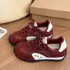 Zapatos casuales de moda coreana ins con bloques de color para mujer, nuevos tenis deportivos para correr de gamuza para estudiantes, primavera y otoño 2026